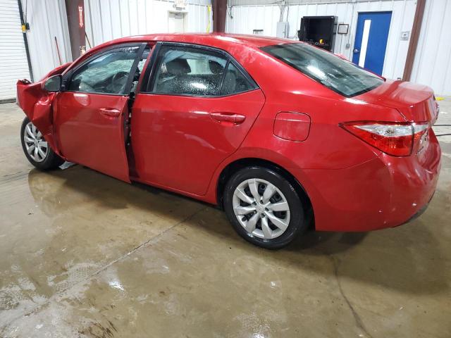  TOYOTA COROLLA 2015 Red