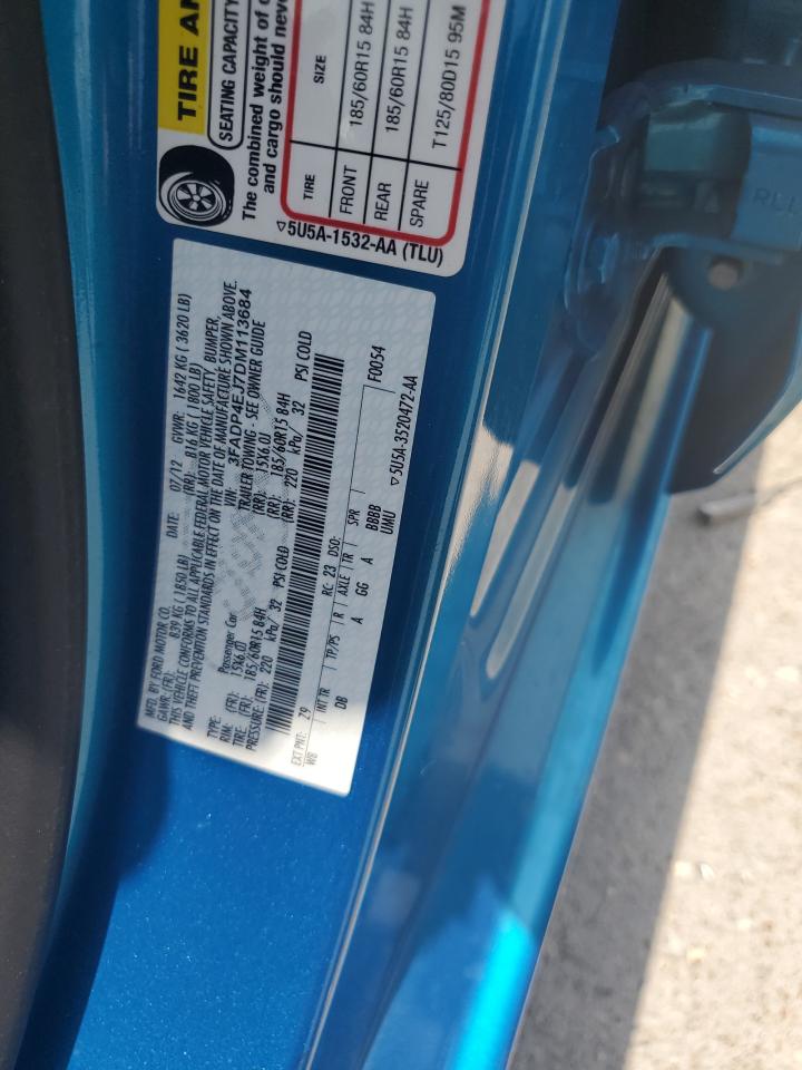 3FADP4EJ7DM113684 2013 Ford Fiesta Se