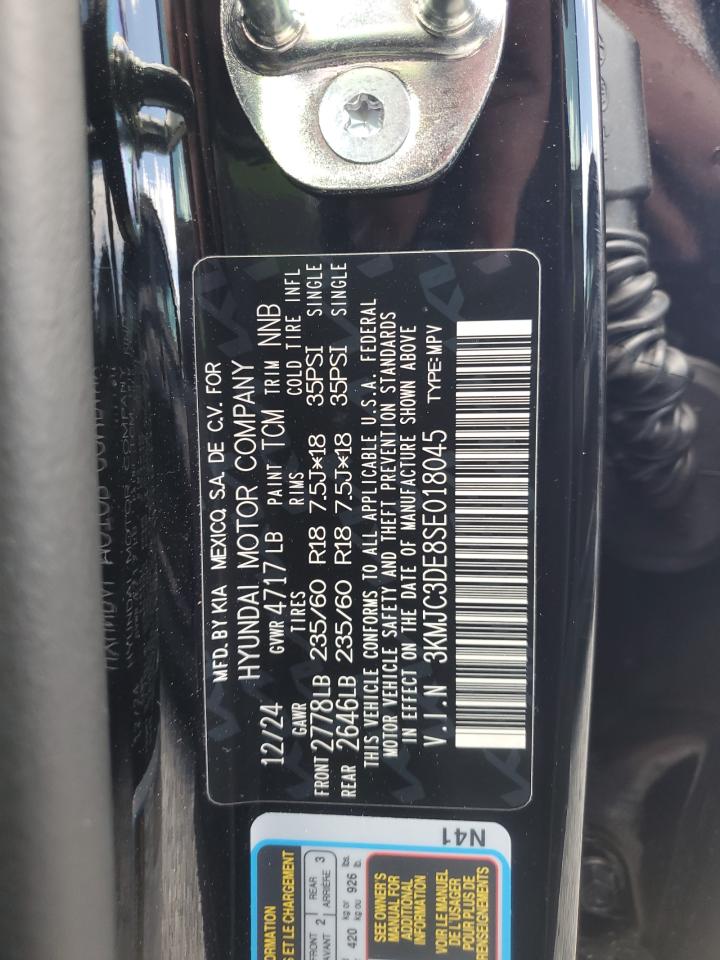 2025 Hyundai Tucson Sel VIN: 3KMJC3DE8SE018045 Lot: 65944465