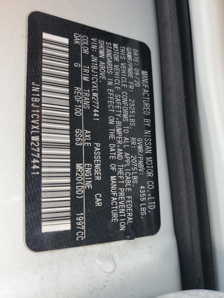 2020 Nissan Rogue Sport S VIN: JN1BJ1CVXLW277441 Lot: 64017255