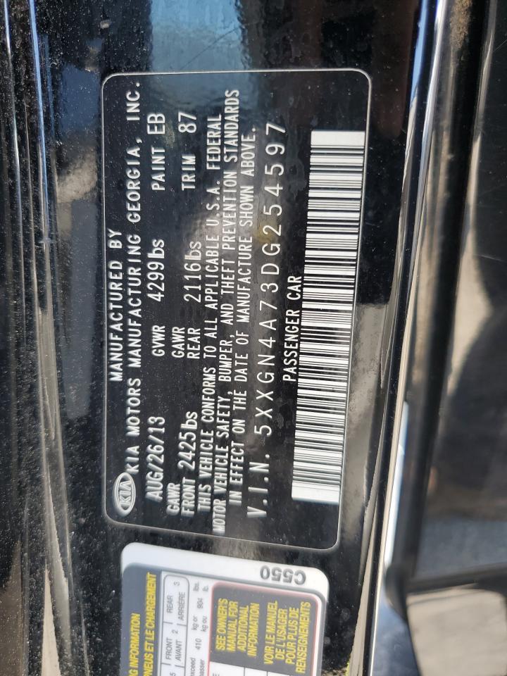 2013 Kia Optima Ex VIN: 5XXGN4A73DG254597 Lot: 63642185