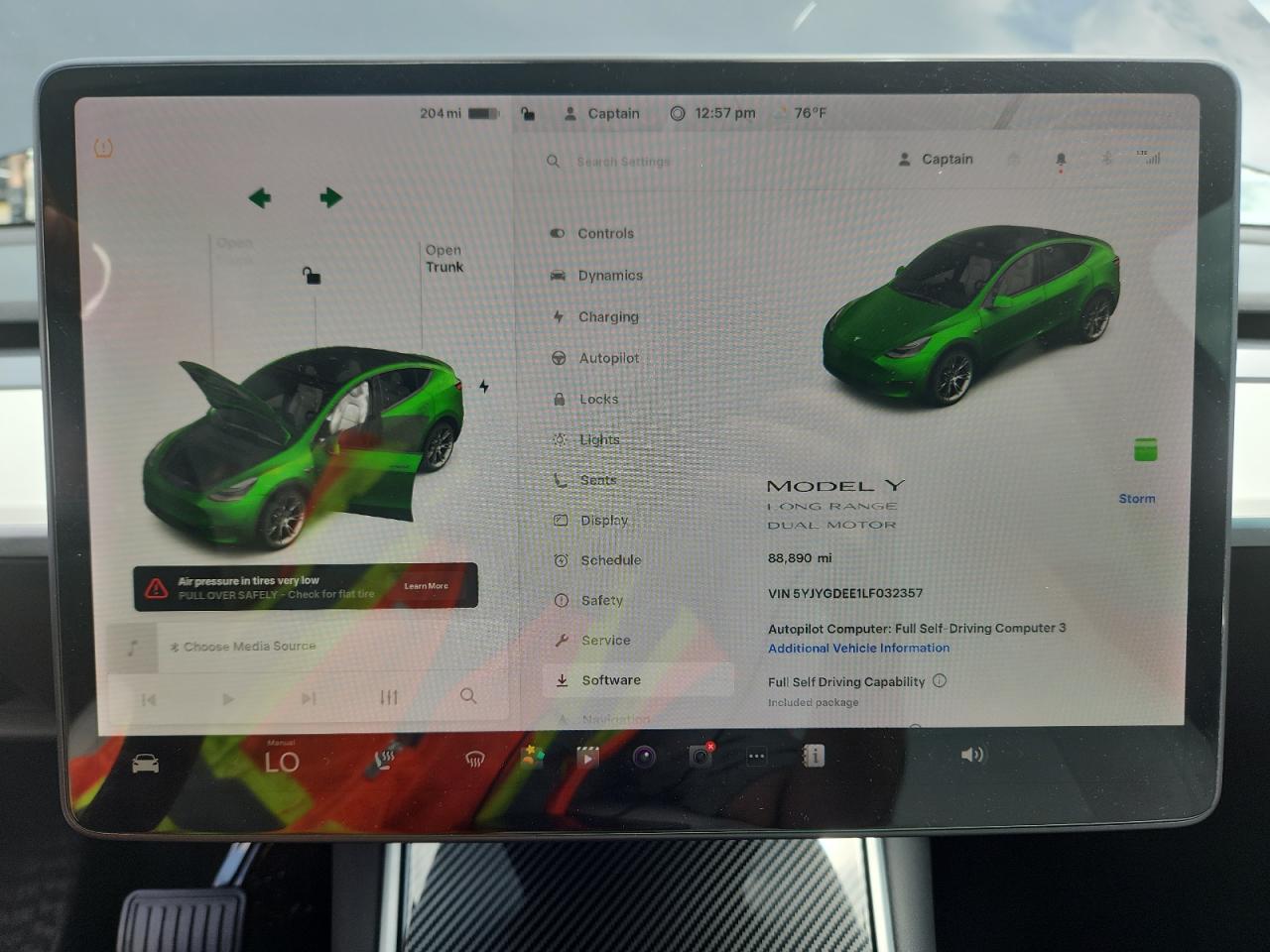 2020 Tesla Model Y VIN: 5YJYGDEE1LF032357 Lot: 65173125