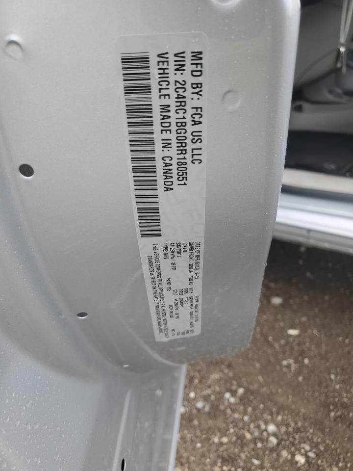 2024 Chrysler Pacifica Touring L VIN: 2C4RC1BG0RR180551 Lot: 63499125