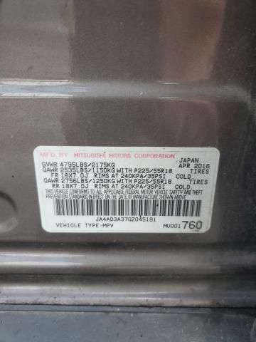 2016 MITSUBISHI OUTLANDER SE  