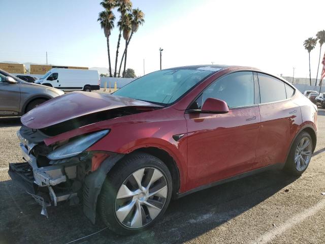 TESLA MODEL Y 2021 Czerwony