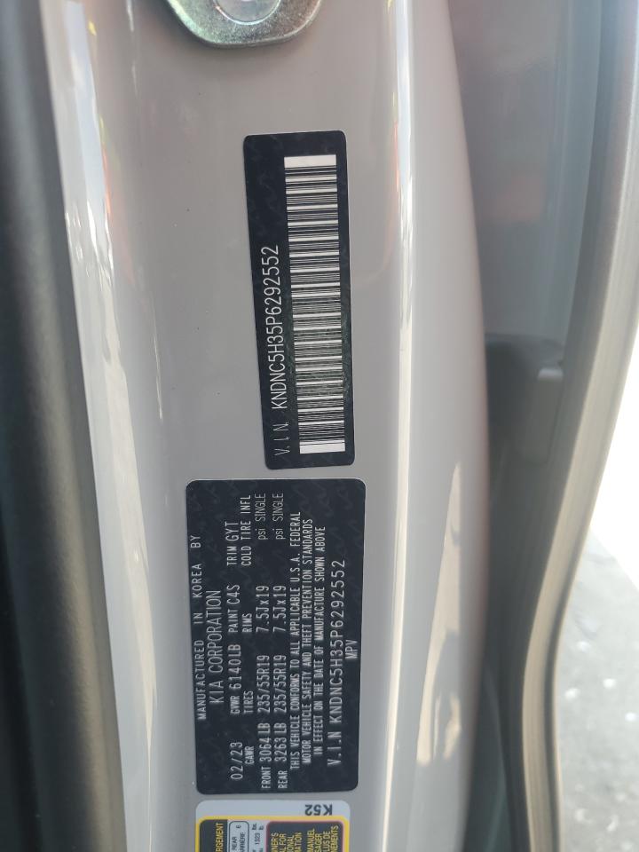 2023 Kia Carnival Ex VIN: KNDNC5H35P6292552 Lot: 63635725