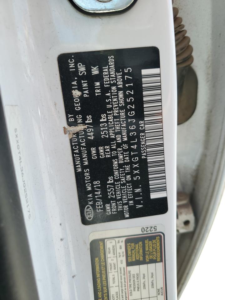 5xxgt4l36jg252175 5XXGT4L36JG252175 2018 Kia Optima Lx