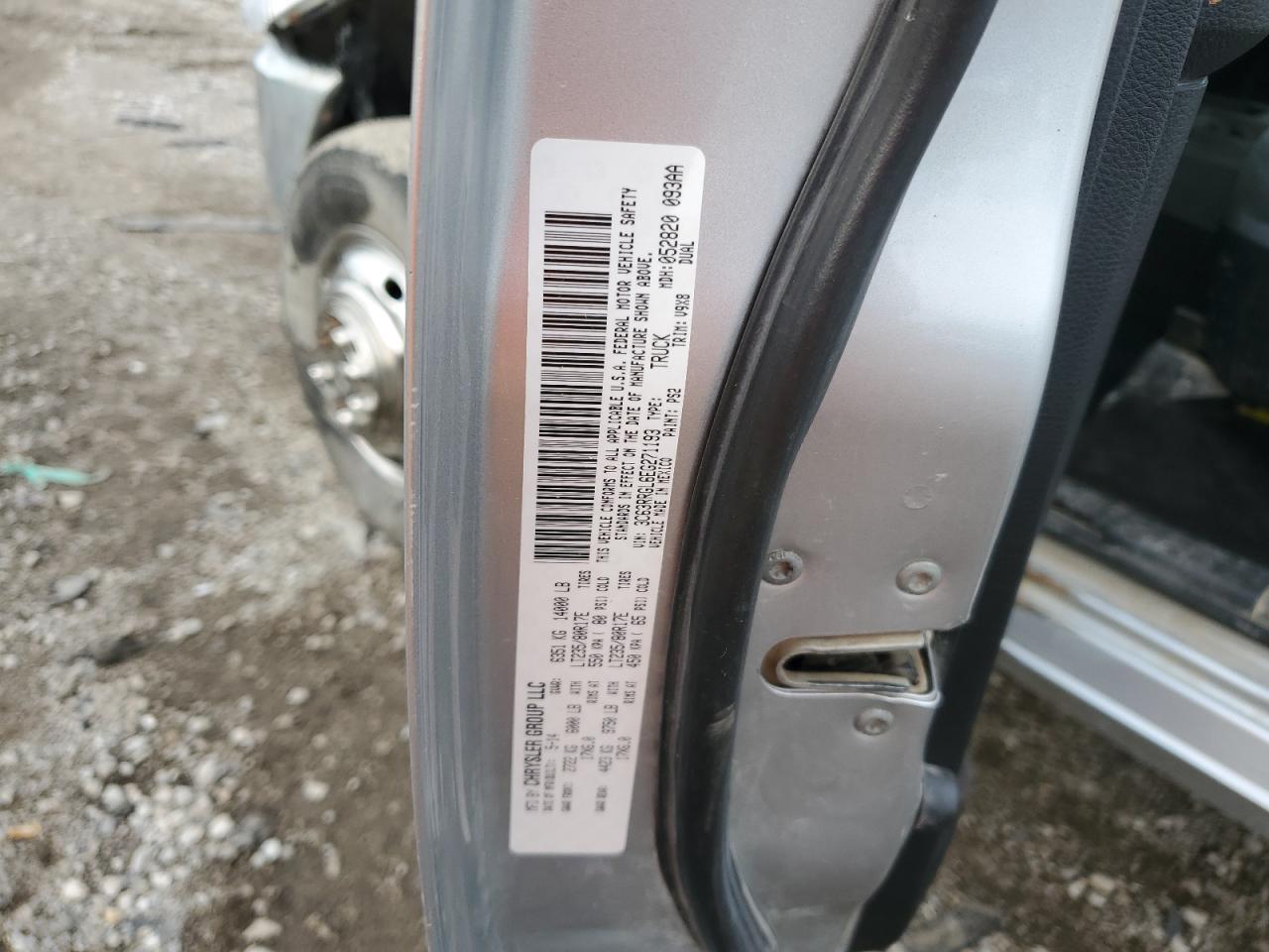 2014 Ram 3500 St VIN: 3C63RRGL6EG271193 Lot: 65042305