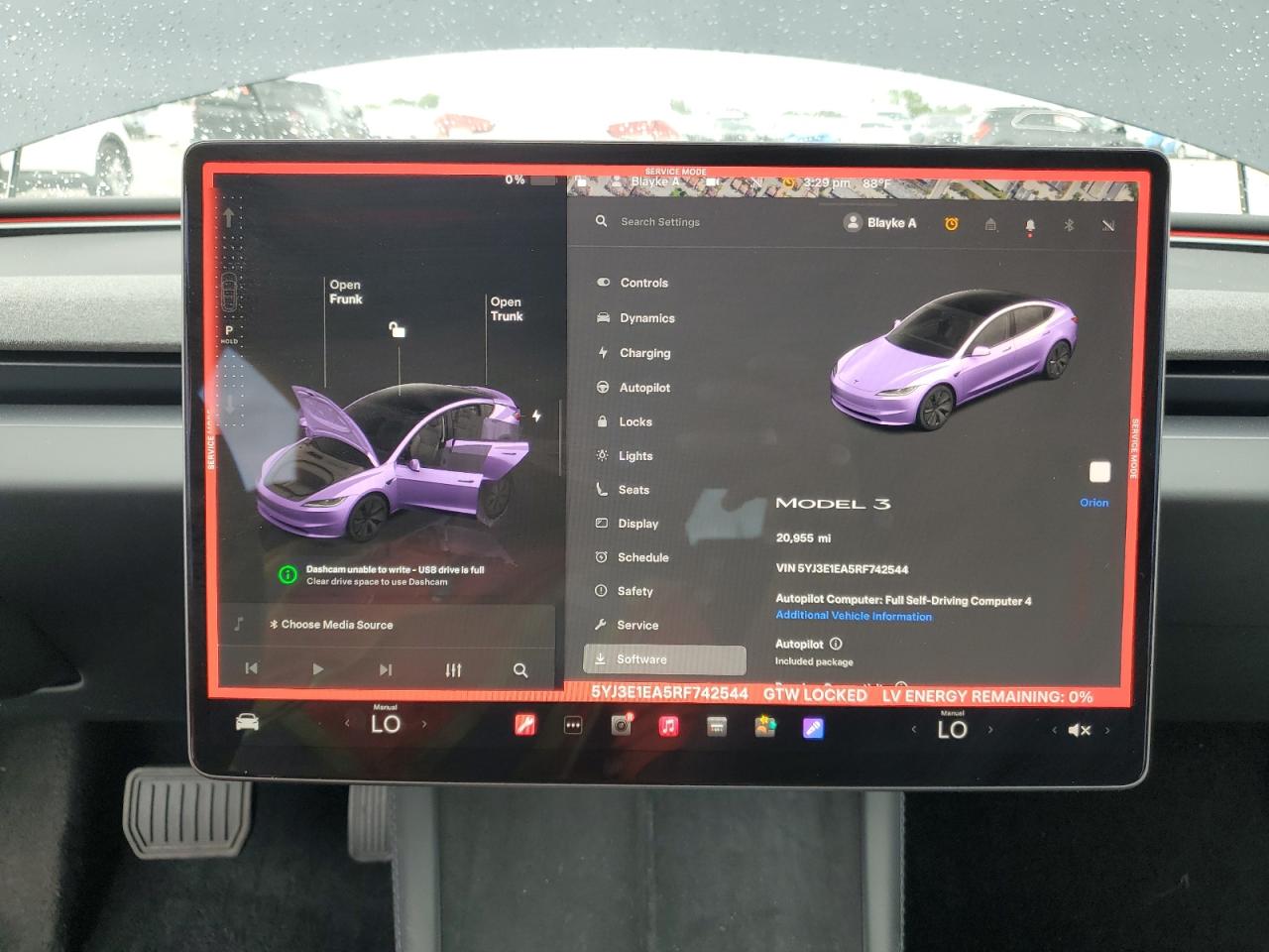 2024 Tesla Model 3 VIN: 5YJ3E1EA5RF742544 Lot: 63261815