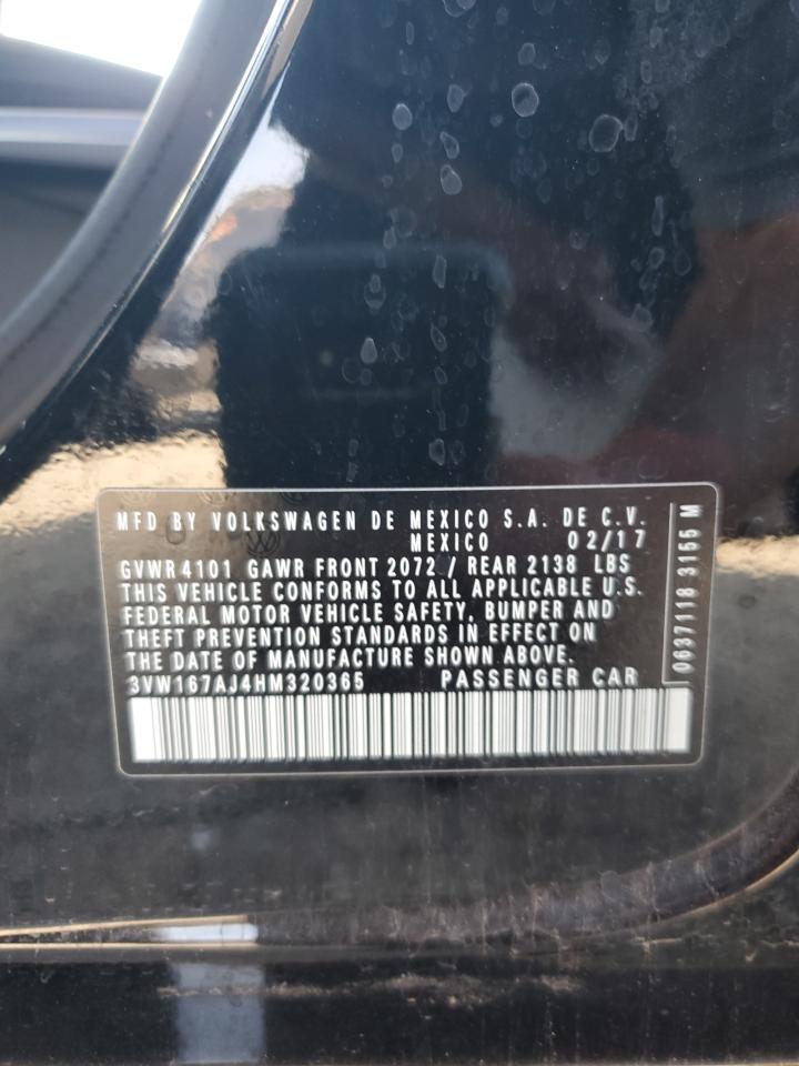 3VW167AJ4HM320365 2017 Volkswagen Jetta S