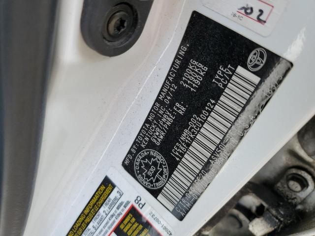 2012 TOYOTA CAMRY BASE  