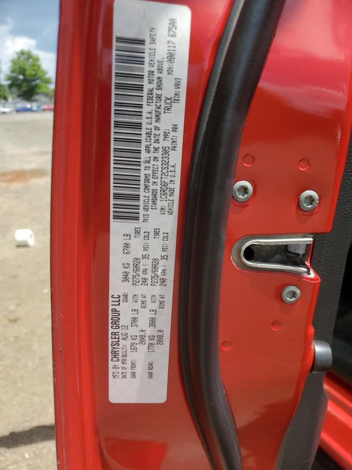 2012 Dodge Ram 1500 St VIN: 1C6RD6FT2CS323305 Lot: 63992085