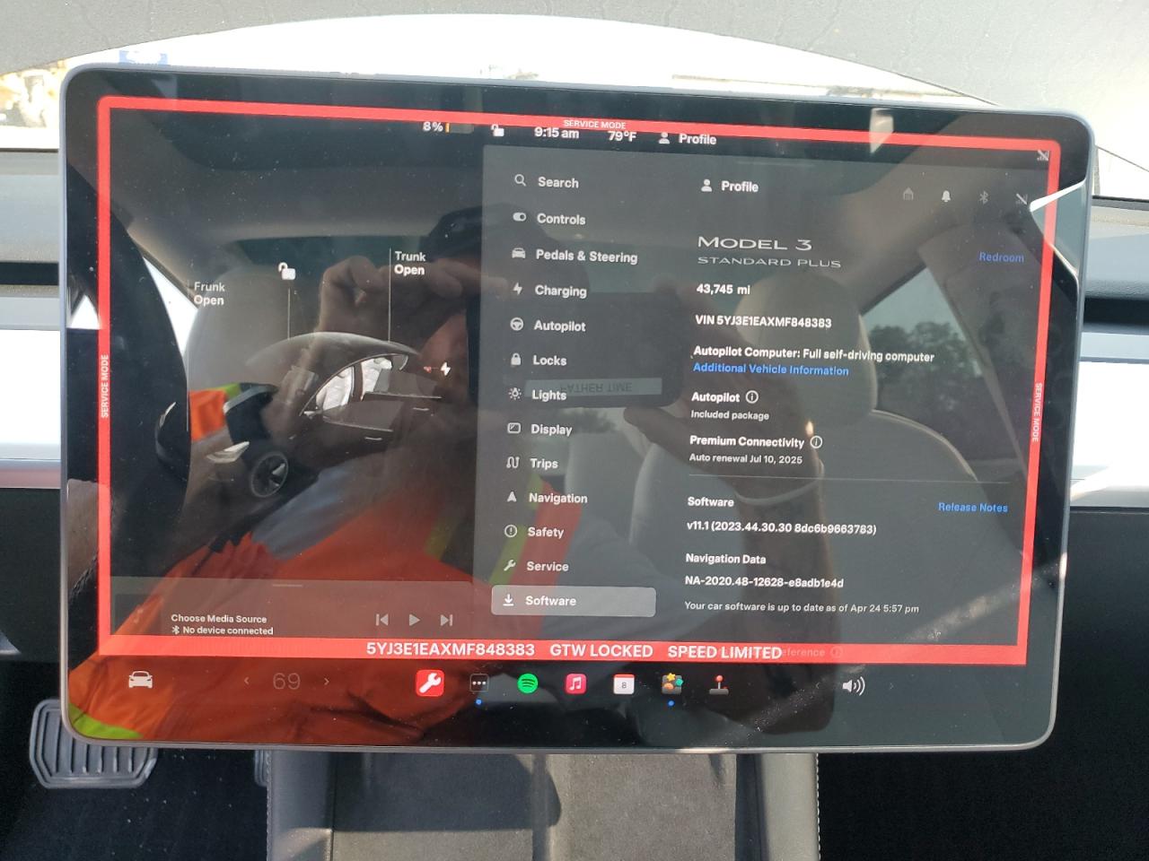 2021 Tesla Model 3 VIN: 5YJ3E1EAXMF848383 Lot: 63337715