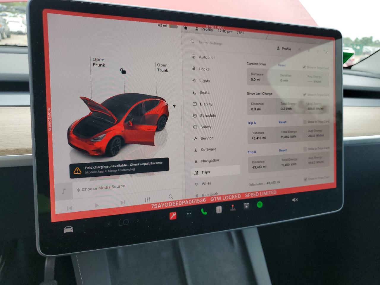 2023 Tesla Model Y VIN: 7SAYGDEE0PA051536 Lot: 66702755