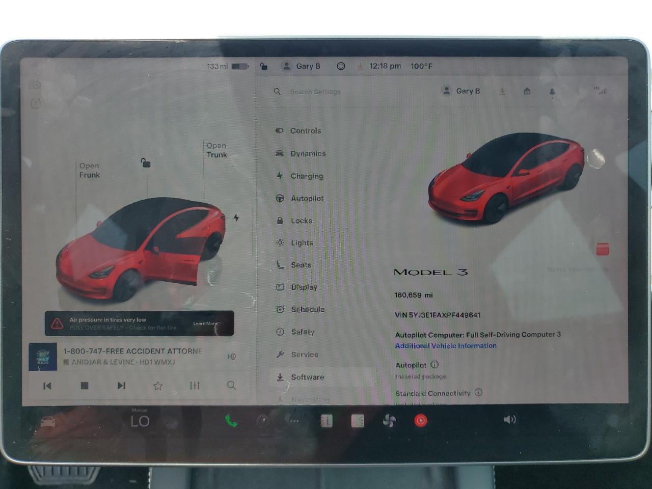 2023 Tesla Model 3 VIN: 5YJ3E1EAXPF449641 Lot: 64617285