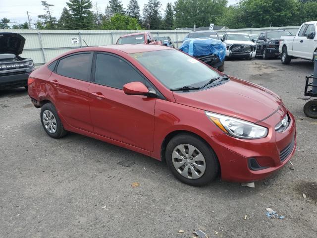 HYUNDAI ACCENT 2017 Czerwony