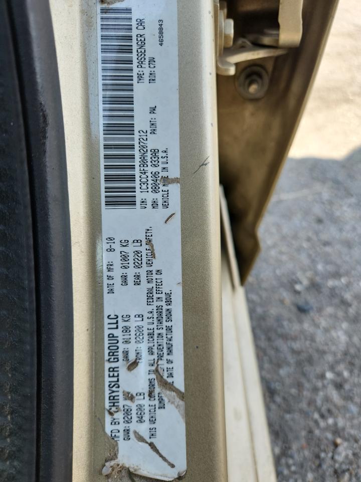 2010 Chrysler Sebring Touring VIN: 1C3CC4FB0AN207212 Lot: 63228025