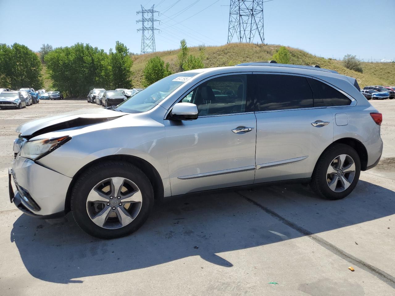 2014 Acura Mdx silver null gas 5FRYD4H2XEB013074 photo #1
