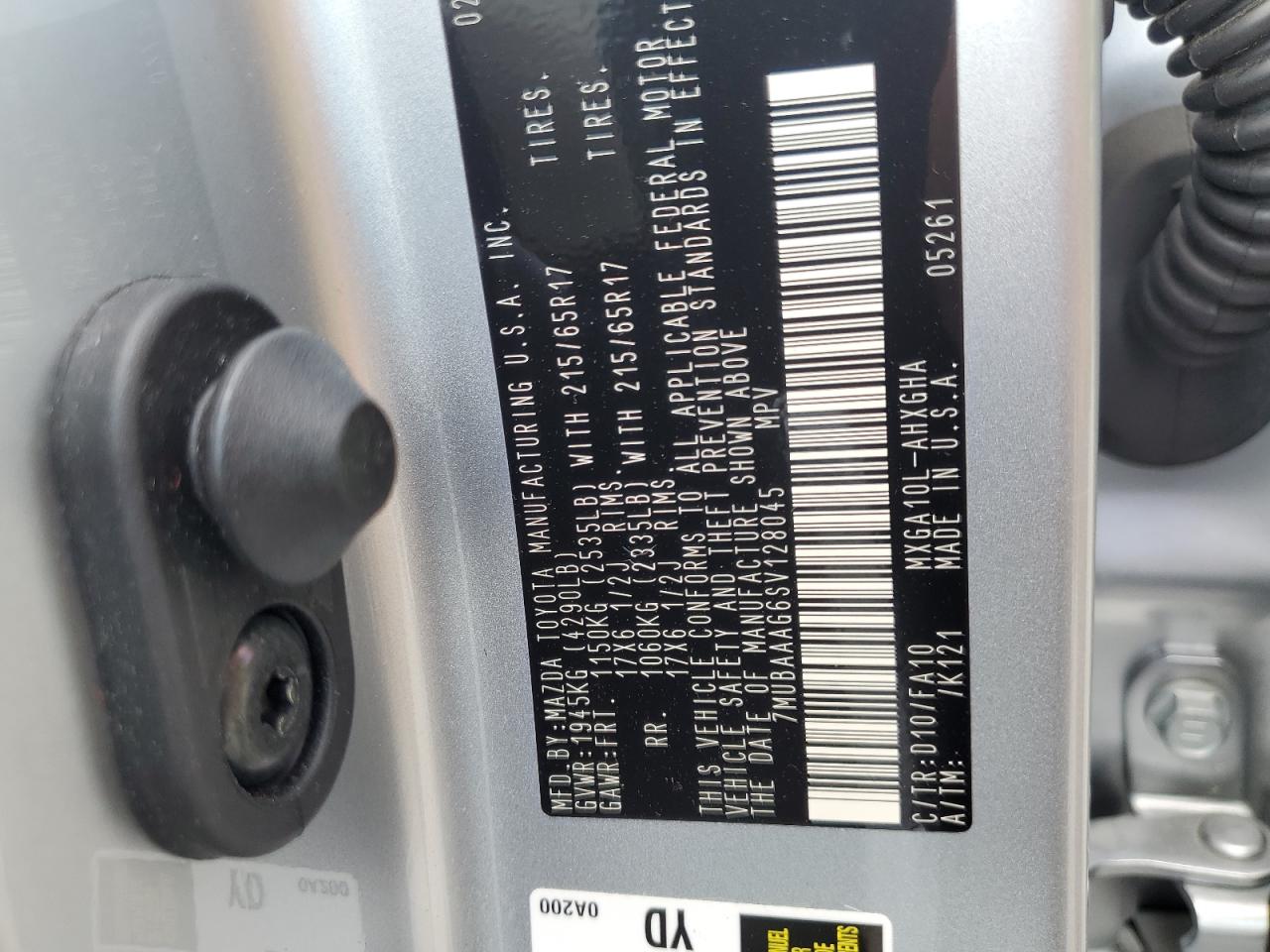 2025 Toyota Corolla Cross Le VIN: 7MUBAAAG6SV128045 Lot: 64763415