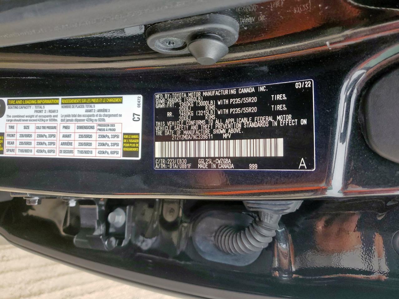 2022 Lexus Rx 350 F Sport VIN: 2T2YZMDA7NC339611 Lot: 64651175