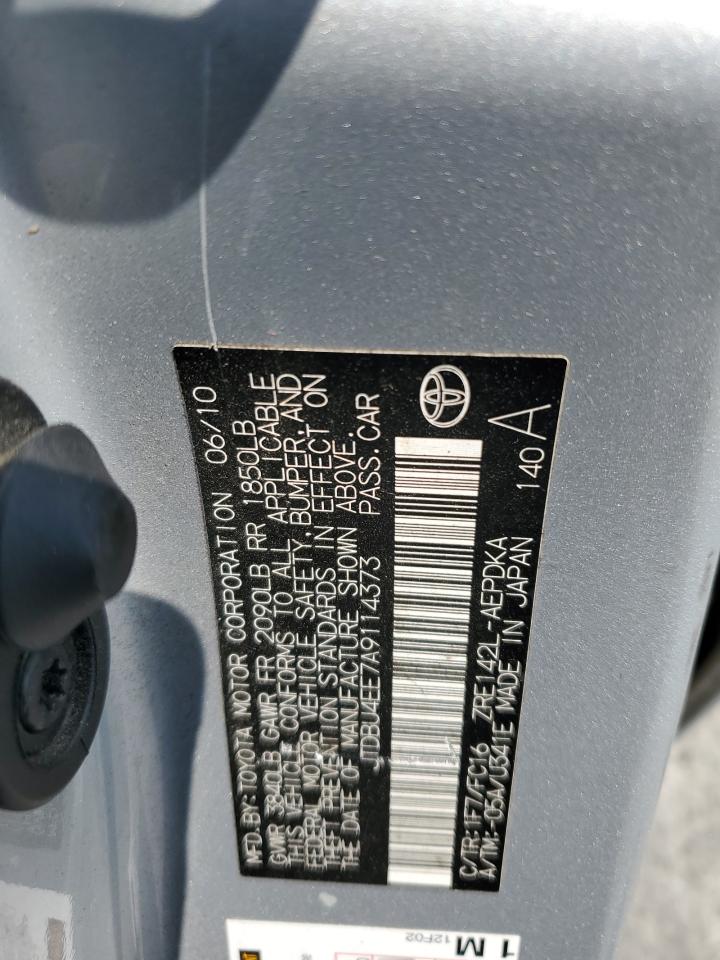 2010 Toyota Corolla Base VIN: JTDBU4EE7A9114373 Lot: 64849795