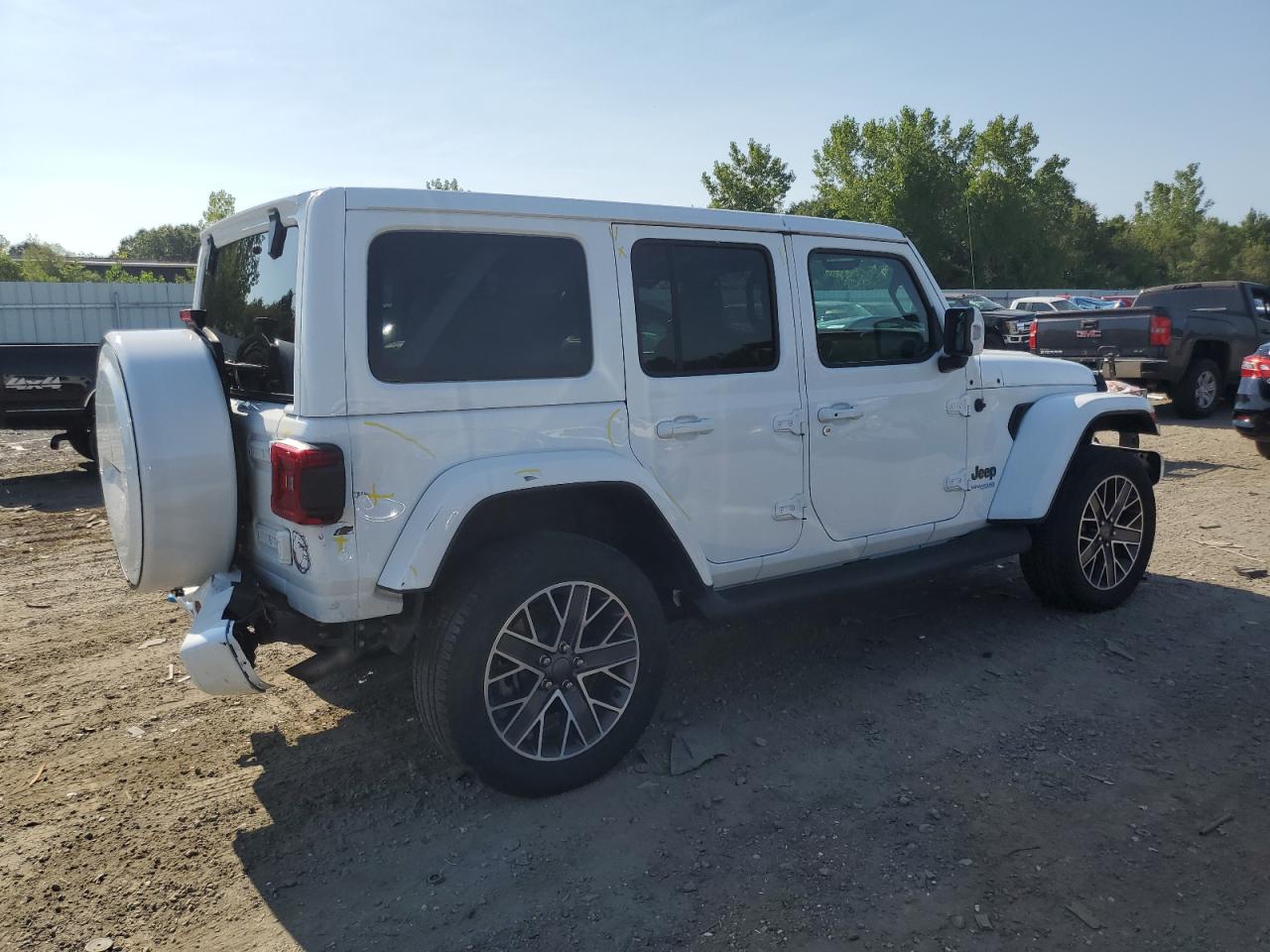 2022 Jeep Wrangler Unlimited Sahara 4Xe white null hybrid 1C4JJXP61NW187161 photo #4