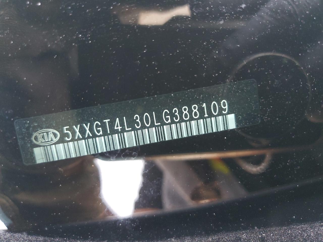 2020 Kia Optima Lx VIN: 5XXGT4L30LG388109 Lot: 63797715