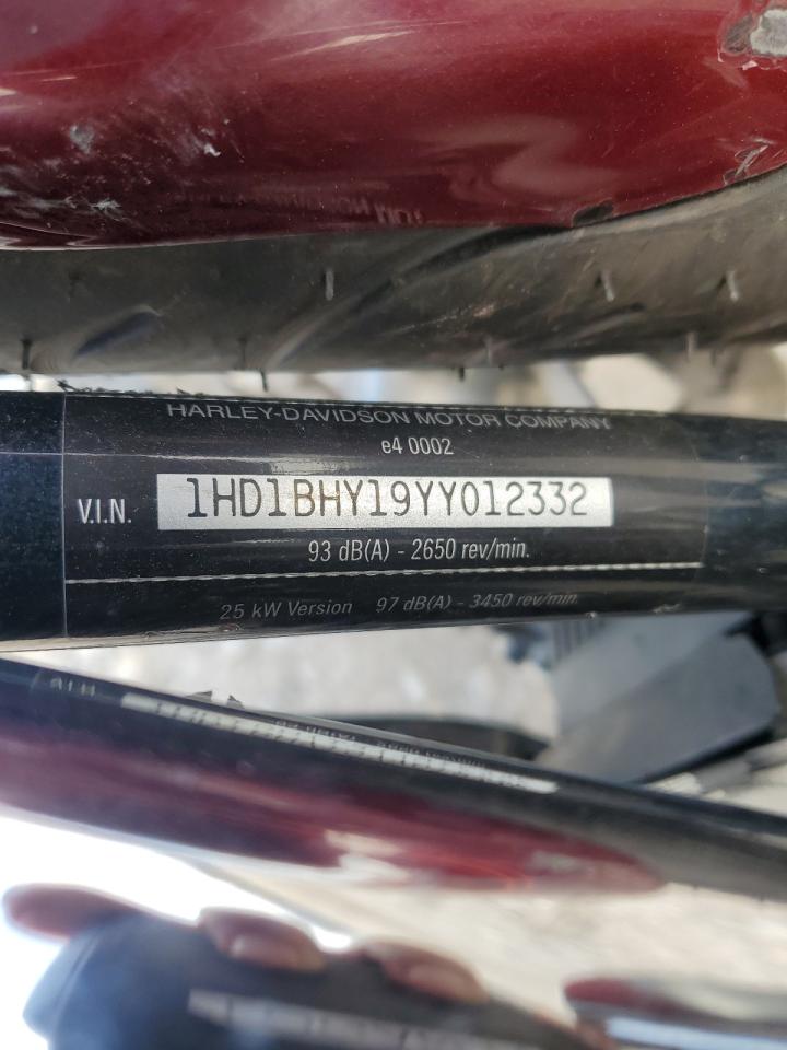 2000 Harley-Davidson Fxst VIN: 1HD1BHY19YY012332 Lot: 63976065