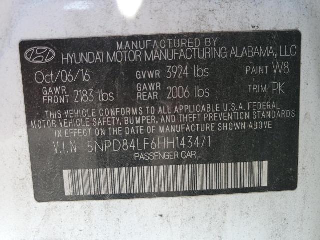 2017 HYUNDAI ELANTRA SE  