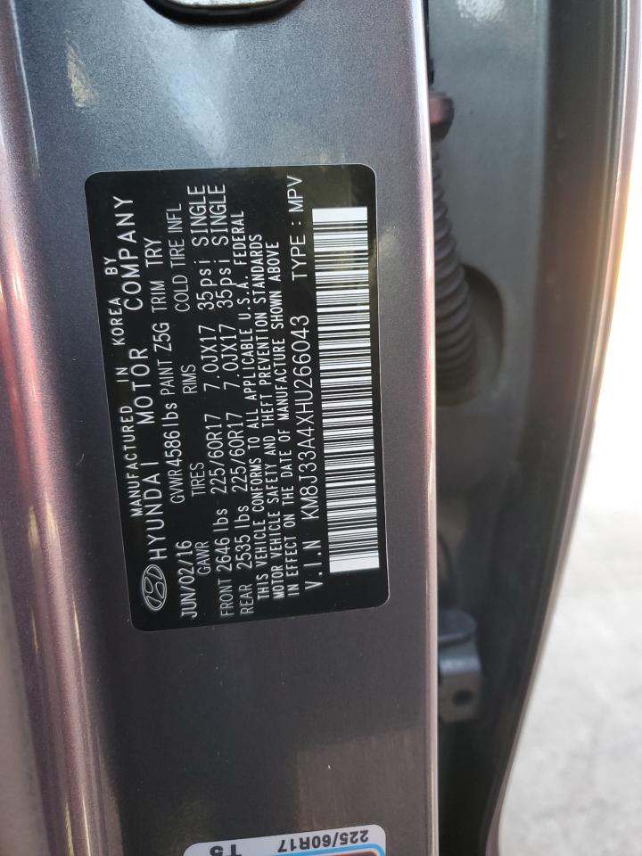 km8j33a4xhu266043 KM8J33A4XHU266043 2017 Hyundai Tucson Limited