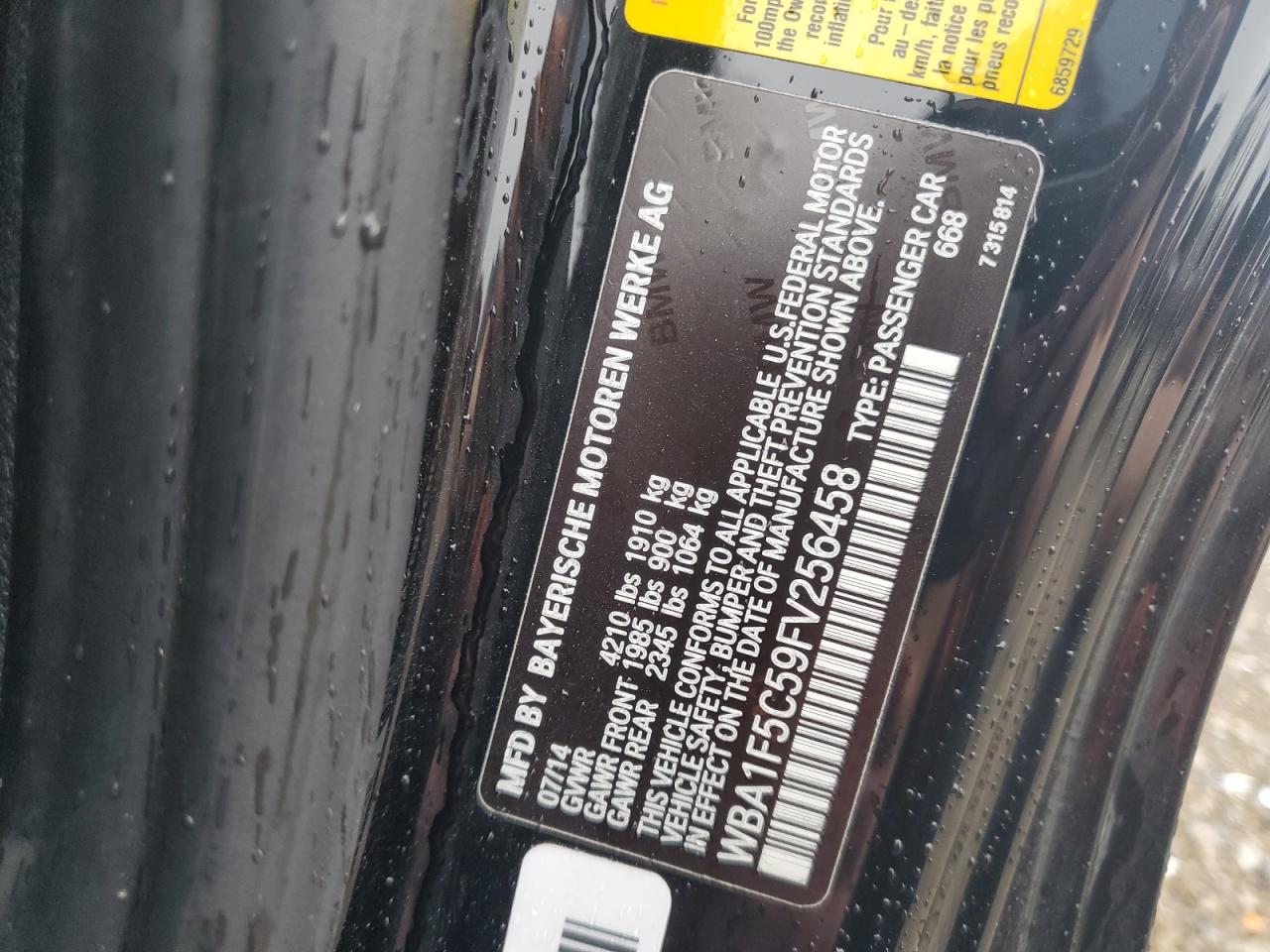 2015 BMW 228 I VIN: WBA1F5C59FV256458 Lot: 63752905
