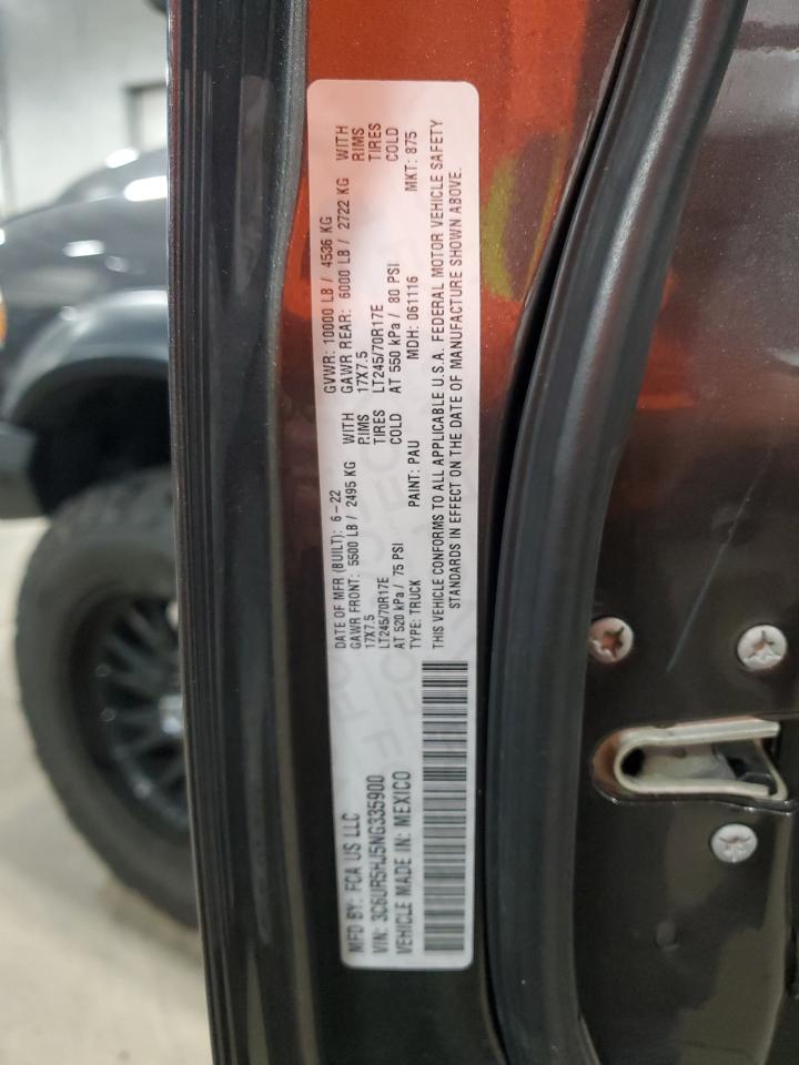 2022 Ram 2500 Tradesman VIN: 3C6UR5HJ5NG335900 Lot: 64837265