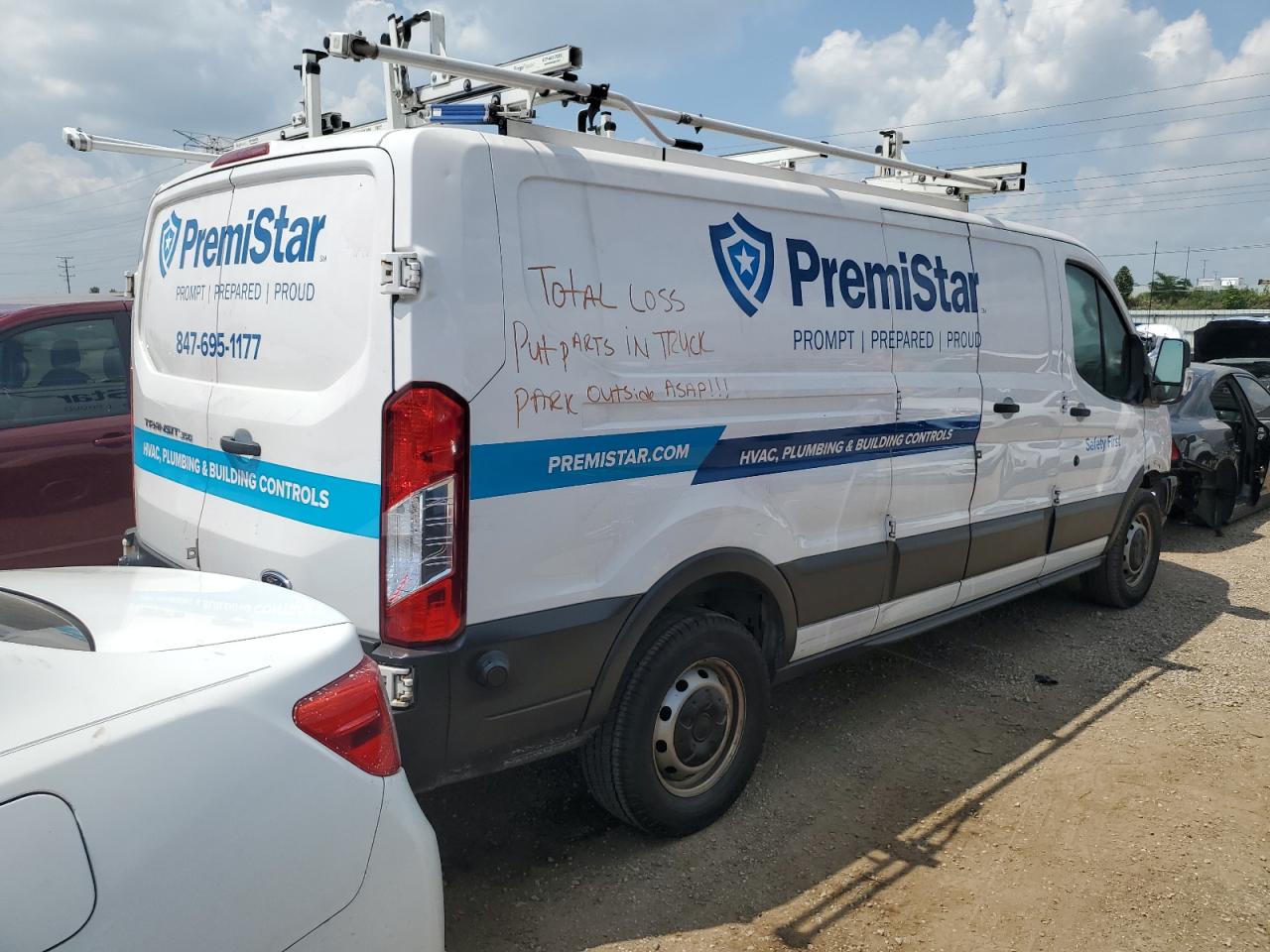 2018 Ford Transit T-350 VIN: 1FTBW2ZM5JKB47607 Lot: 65036865
