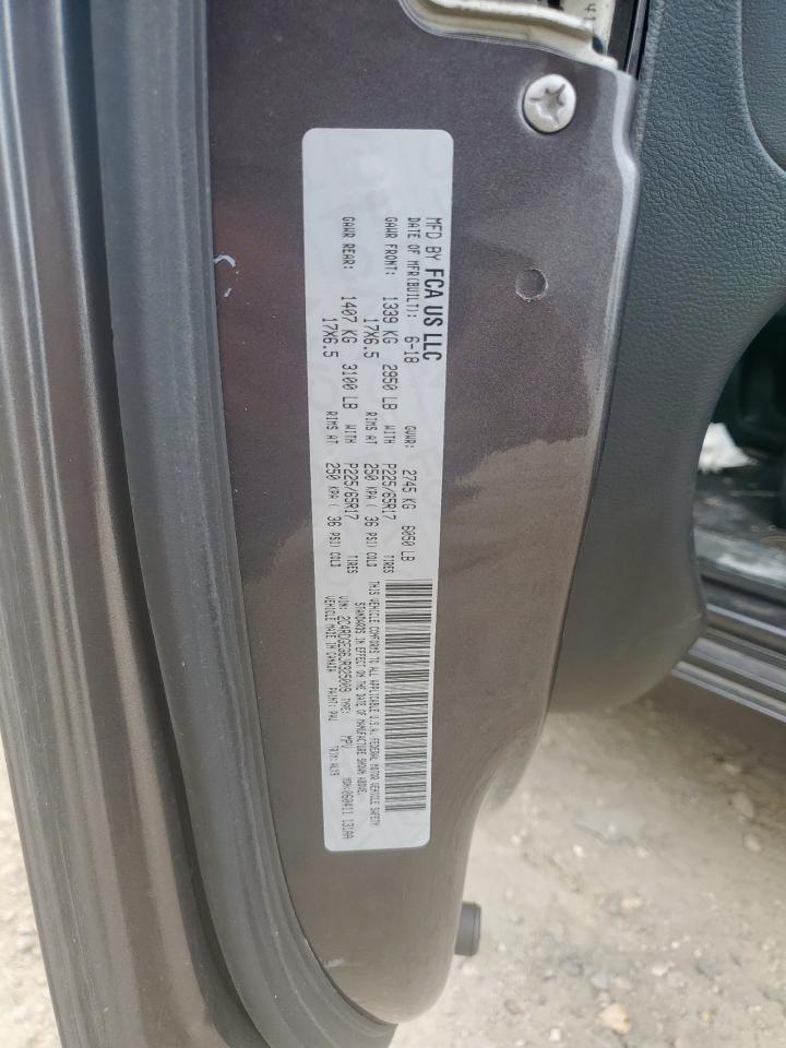 2018 Dodge Grand Caravan Gt VIN: 2C4RDGEG6JR325009 Lot: 65012725