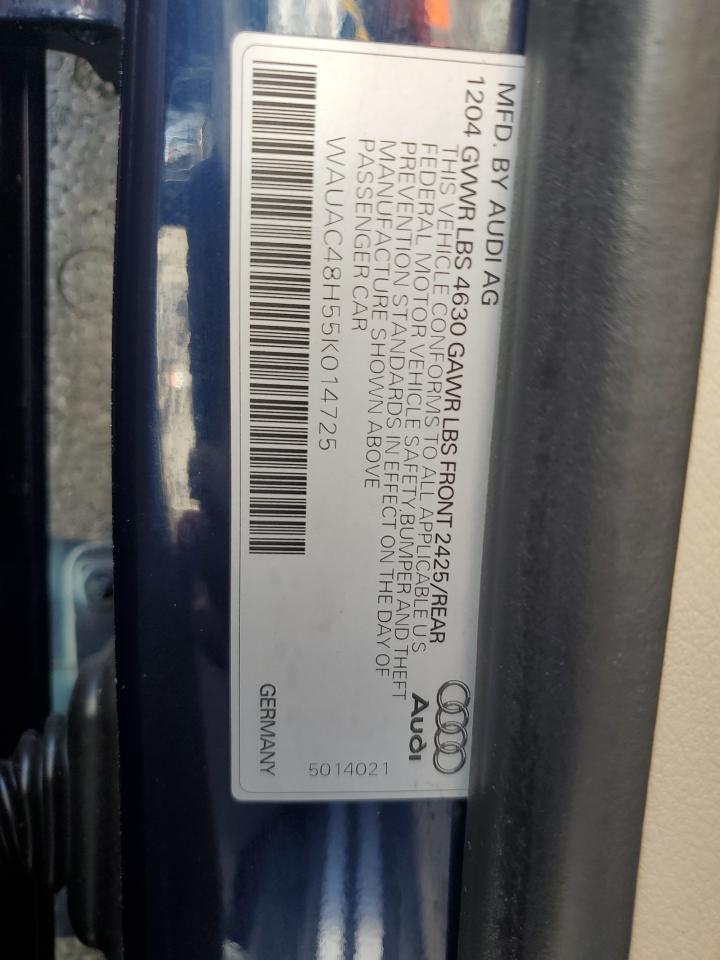 2005 Audi A4 1.8 Cabriolet VIN: WAUAC48H55K014725 Lot: 63481005