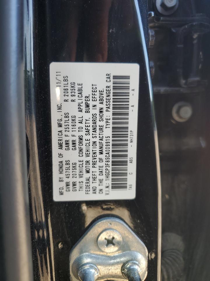 2012 Honda Accord Exl VIN: 1HGCP3F85CA009915 Lot: 65377195
