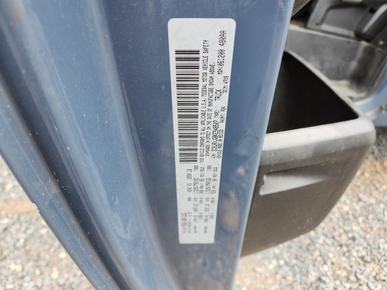2019 Ram Promaster 3500 3500 High VIN: 3C6URVJG8KE548507 Lot: 65247195