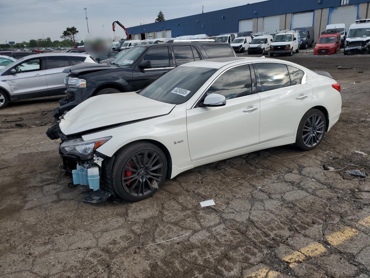 2017 Infiniti Q50 Red Sport 400 VIN: JN1FV7ARXHM871576 Lot: 66268005