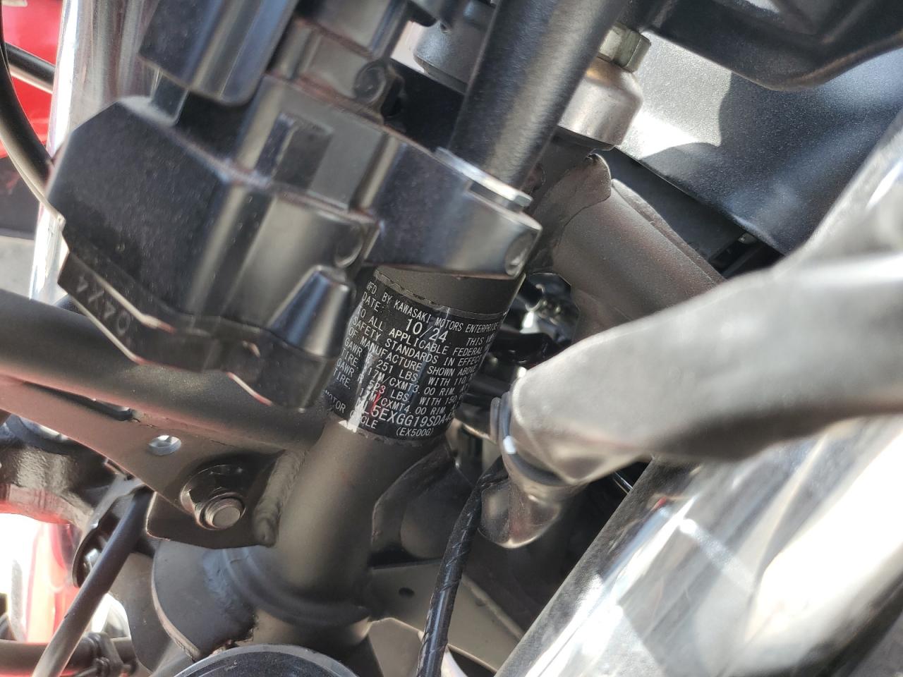 2025 Kawasaki Ex500 VIN: ML5EXGG19SDA45875 Lot: 65962785