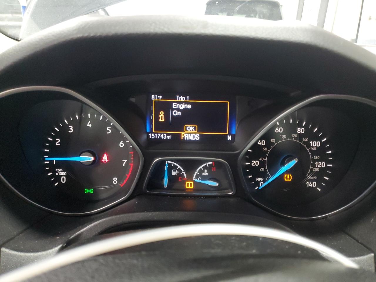 2017 Ford Focus Sel VIN: 1FADP3H22HL272215 Lot: 64562175
