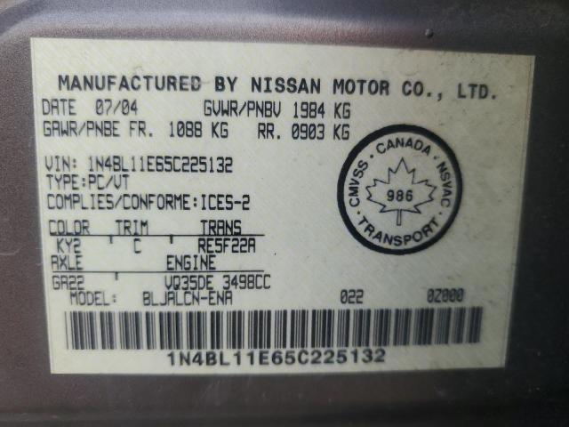 2005 NISSAN ALTIMA SE  