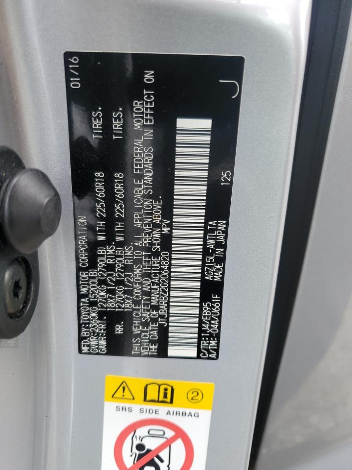 2016 Lexus Nx 200T Base VIN: JTJBARBZ2G2064820 Lot: 63274915