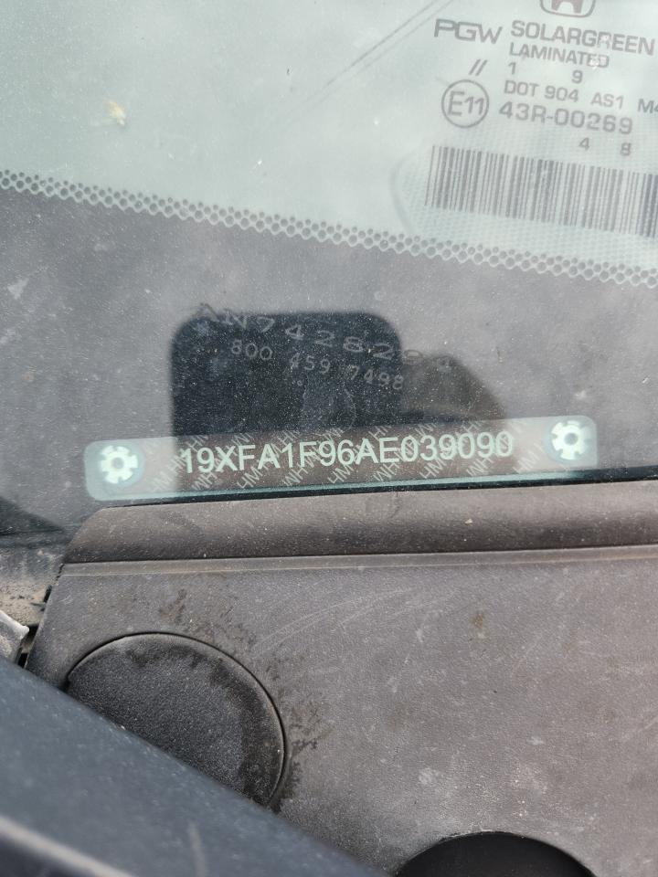 2010 Honda Civic Exl VIN: 19XFA1F96AE039090 Lot: 64104665