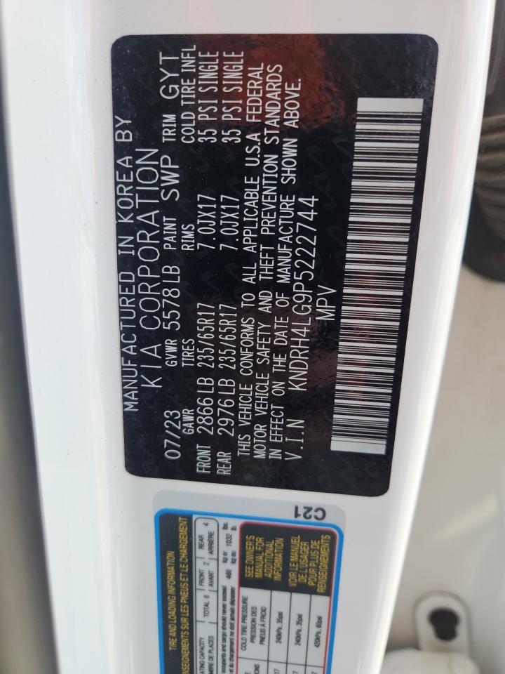 2023 Kia Sorento Ex VIN: KNDRH4LG9P5222744 Lot: 64725675