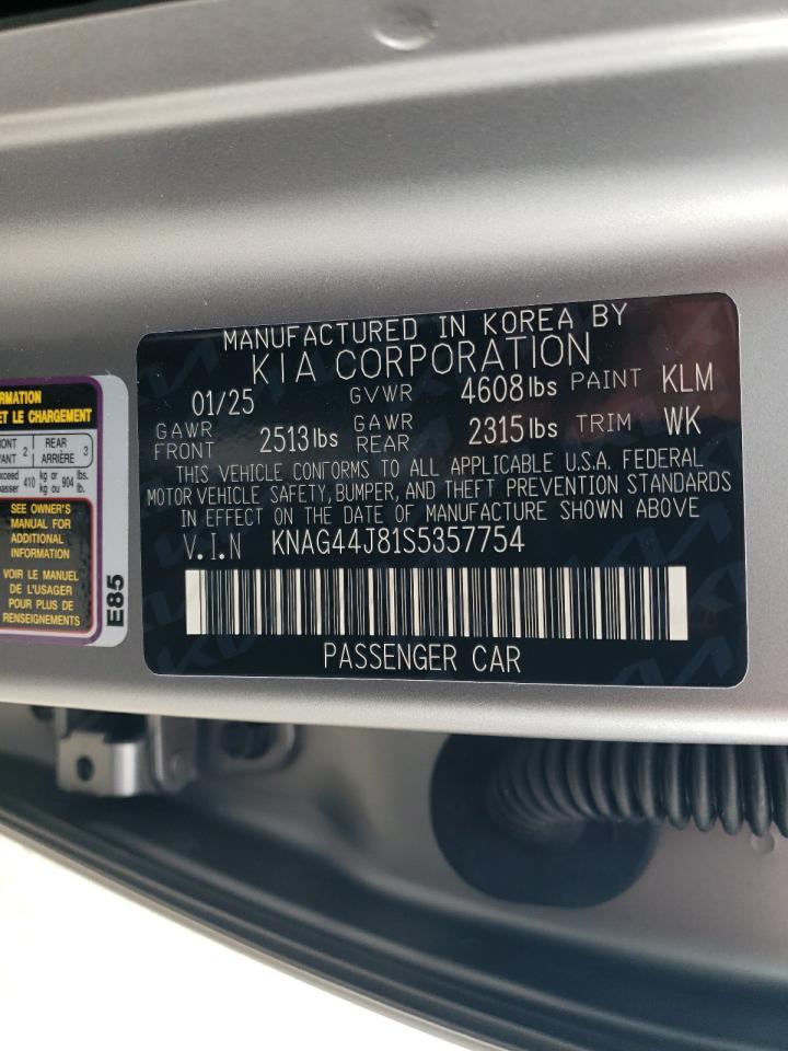 2025 Kia K5 Gt VIN: KNAG44J81S5357754 Lot: 63110565