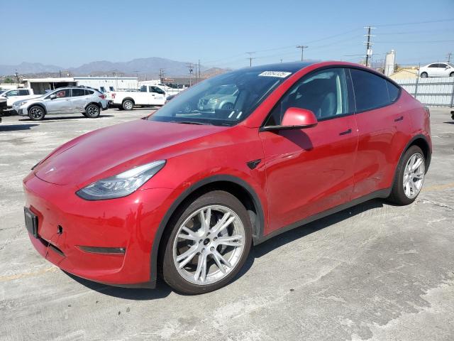 TESLA MODEL Y 2021 Czerwony
