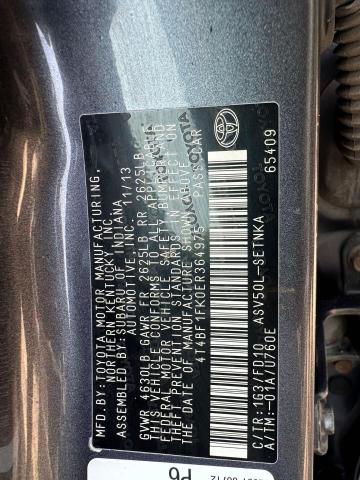 2014 TOYOTA CAMRY L  