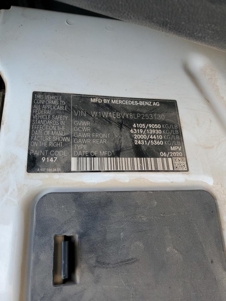 w1w4ebvy8lp253130 W1W4EBVY8LP253130 2020 Mercedes-Benz Sprinter 2500