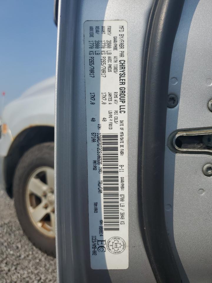 2012 Dodge Ram 1500 Slt VIN: 1C6RD7GT2CS106535 Lot: 65176245