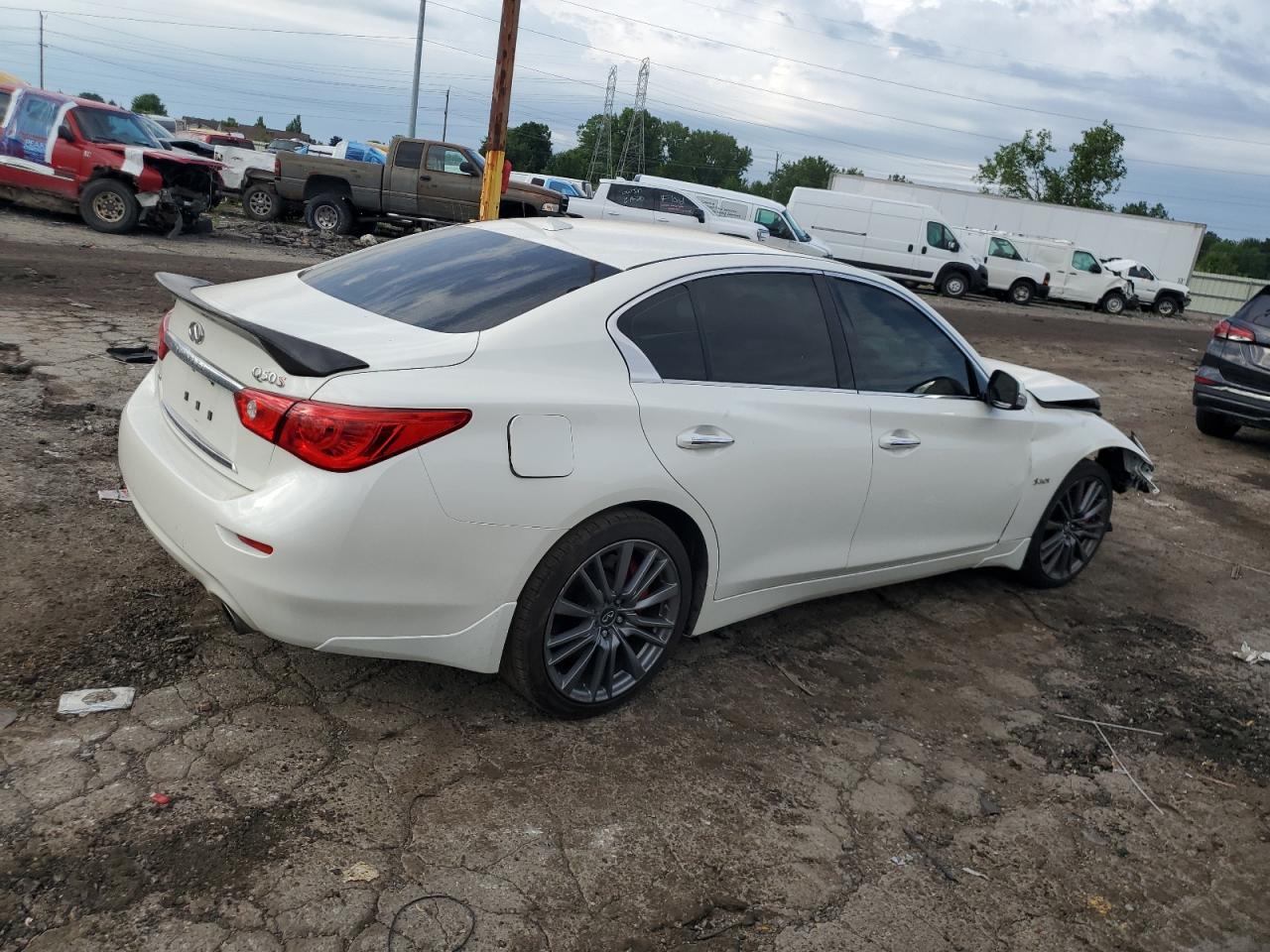 2017 Infiniti Q50 Red Sport 400 VIN: JN1FV7ARXHM871576 Lot: 66268005